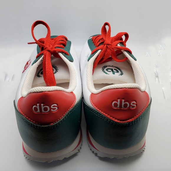 LA dbs Sneakers (women size 8)  6 1/2 White, Green, Red - Picture 10 of 13
